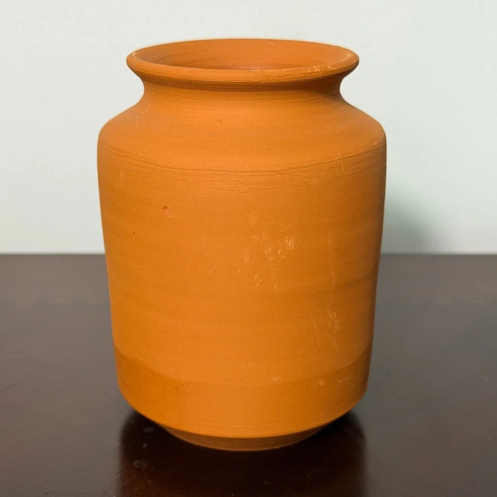 Vintage Wallada Cordoba Spain Cuerda Seca Terracotta Art Pottery Vase 6